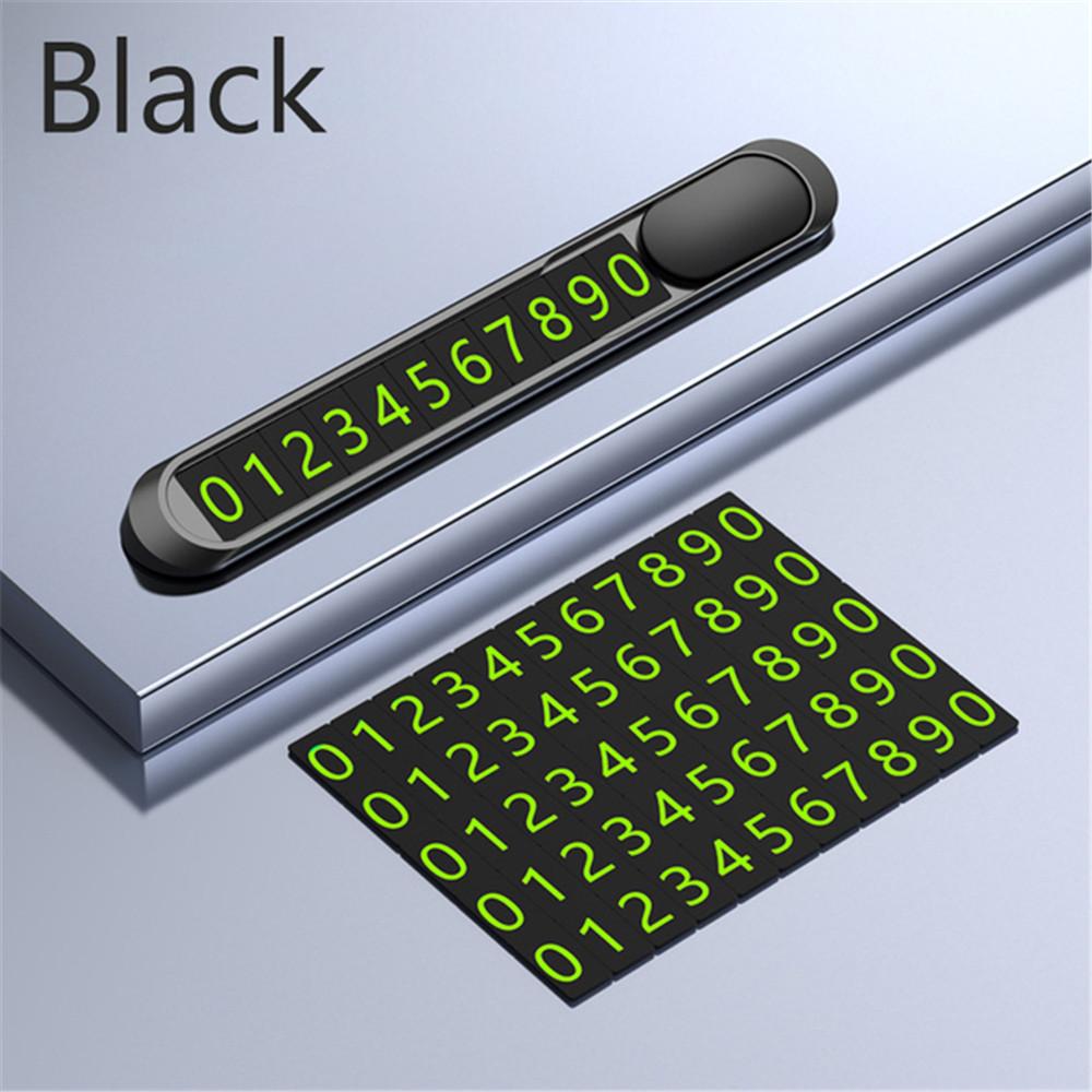 Универсальная Автомобильная Светящаяся Временная Парковочная Карта Ночной Телефонный Номер Карточка Универсальный Скрытый Автомобильный Мобильный Временный Стоп Знак Интерьер