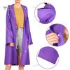 Puntos Women Unisex Outdoor Waterproof Thicken Hooded Reusable Raincoat Rain Poncho Rainwear