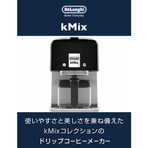 DeLonghi De'Longhi Drip Coffee Maker KMix COX750J-BK Regular Coffee 6 Cups Stainless Filter Aroma Switch Shower Drip Function Rich Black 3 Year Warran