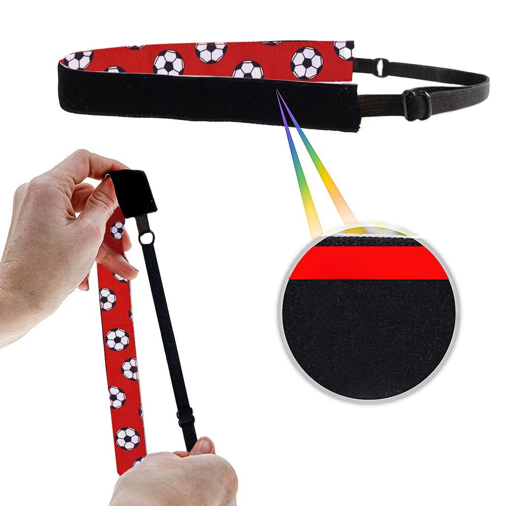 Модная футбольная повязка на голову конфетного цвета, повязка на голову для йоги, эластичная повязка на голову для бега, противоскользящая повязка на голову, аксессуары для волос оптом