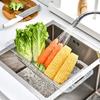 Выдвижная корзина для сушки Полка для сушки кухонной посуды Корзина для мытья овощей Корзина для сушки фруктов и овощей Раковина Ящик для хранения