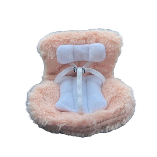 Кукольное автокресло безопасности с клипсой для вентиляционного отверстия и ароматизированными фишками, микрофибровое кукольное сиденье, украшение для автомобиля для поклонников кукол, коллекционеров