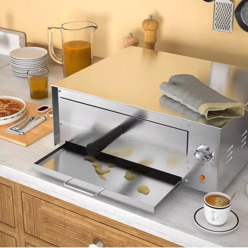 220В Печь для пиццы Коммерческая Маленькая Одноуровневая Утолщенная Электрическая Духовка Духовка для Хлеба и Тортов