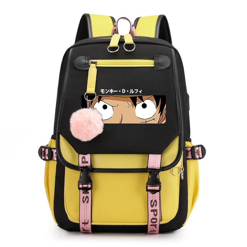Riman One Piece One Piece Peripheral Printing Backpack Youth Student Schoolbag Travel Bag