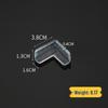 Transparent Children's Table Corner Protector - Thickened, Right Angle, Soft Anti-Collision Cover for Household Safety