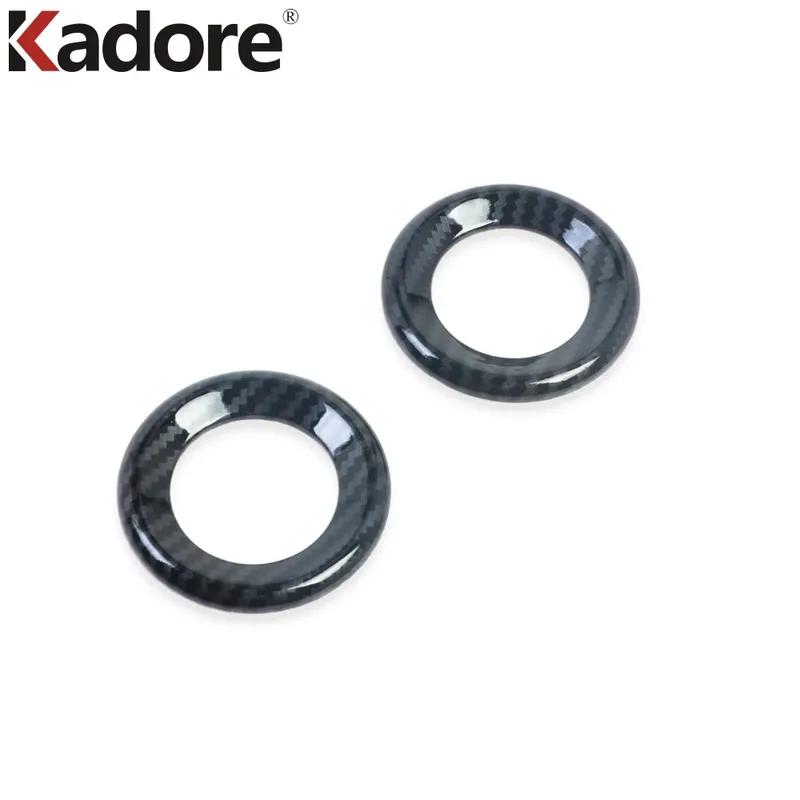 For Honda CRV CR-V 2017 2018 Carbon Fiber Car Front Inner Door Speaker Ring Cover Trim Interior Accessorie