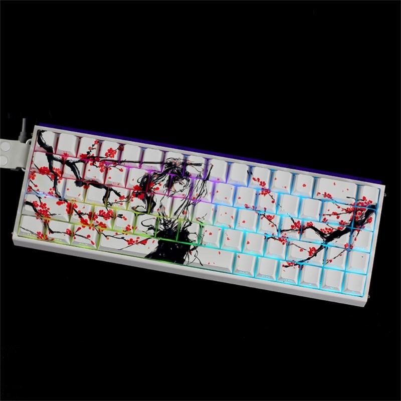 Оригинальные колпачки клавиш профиля PBT Материал Сублимация красителей Боковая печать Колпачок клавиши для маленьких механических клавиатур 60% 68% раскладки