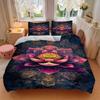 3pcs Lotus Mandala Soft Comfortable Bedding set, For Bedroom, Guest Room And Dorm, All - Season Use, High-Definition Printing121