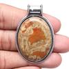 Pendant Bird Eye Jasper Gemstone Handmade Gift For Her Silver Jewelry 2"