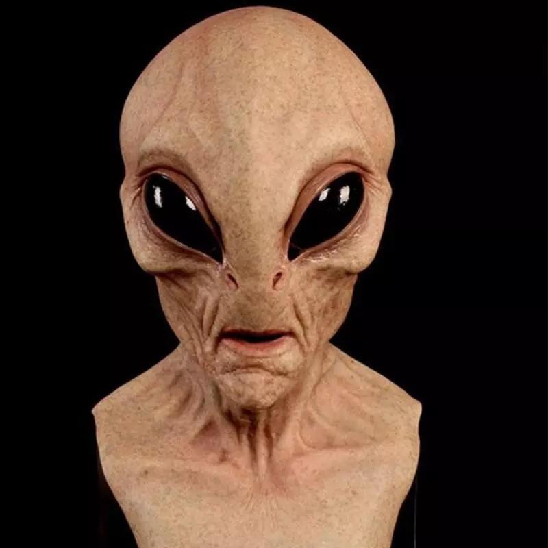 Alien latex mask, popular Halloween alien horror mask headgear