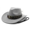 Ethnic Woolen Hats European and American Men and Women's Woolen Western Cowboy Hats