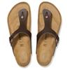 Birkenstock Шлепанцы Gizeh Унисекс Коричневые Обычные Свободная посадка 1029240