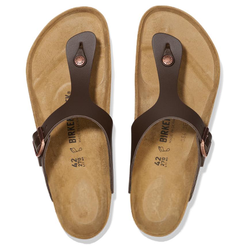 Birkenstock Шлепанцы Gizeh Унисекс Коричневые Обычные Свободная посадка 1029240