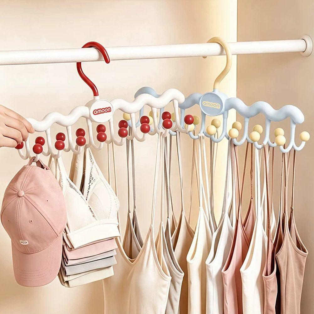 Foldable Wall Hook Rack Wave Shaped Multifunctional Storage Rack New Hanger Rack Lingerie