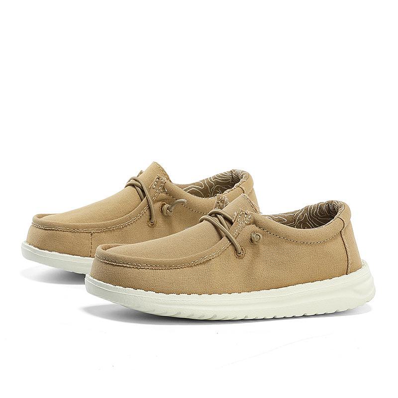 Simple Cloth Shoes, One Pedal, Lazy Shoes, Parent-child Low-top Height-increasing Shoes, Casual Daily Foot Cover, Flat Heel and Non-slip Classmates