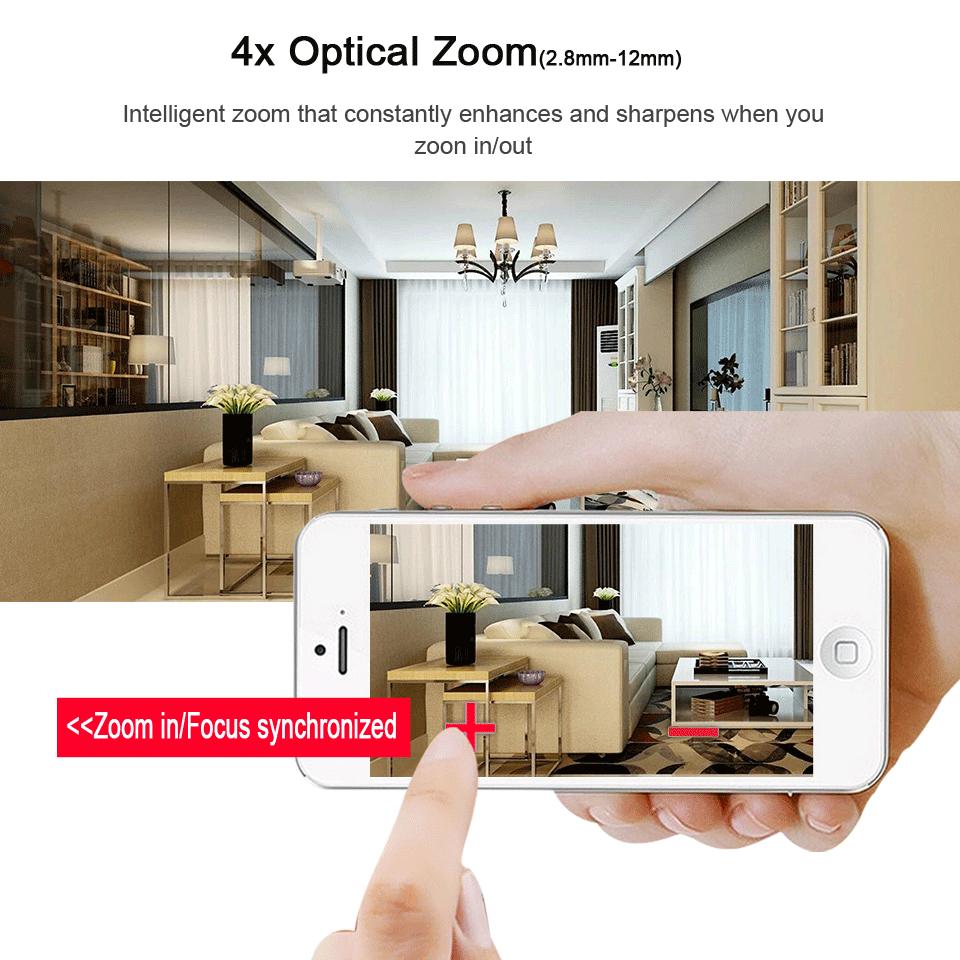 ANBIUX 1080P PTZ Speed Dome IP Camera 5MP Full HD 4X Zoom P2P IR Night Vision Waterproof P2P 2MP Outdoor Dome POE PTZ IP Camera