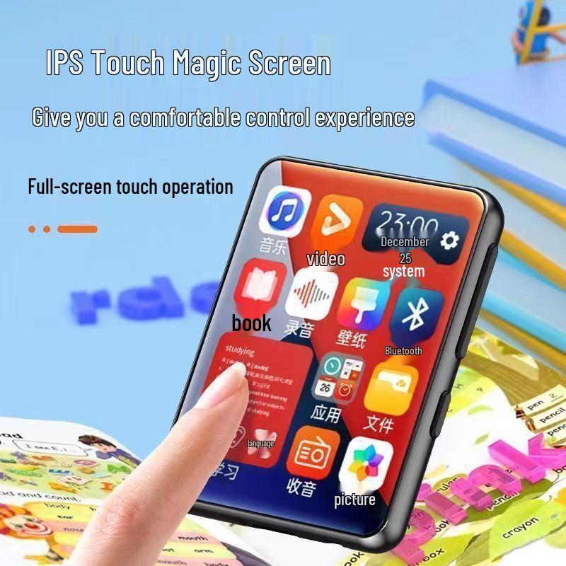 Student MP5 Touchscreen Portable Player: Read Novels, Listen To Music, Connect Via Bluetooth. Perfect for High School Students.