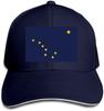 Alaska Flag Element Design Trucker Hat Custom Sandwich Peaked Cap Unisex Baseball Caps Unisex Snapback Cap Dad Hats