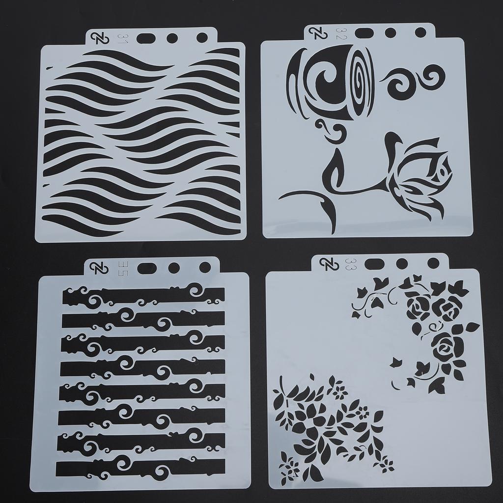 16 шт. шаблон мандалы трафареты для рисования трафареты для изготовления форм художественные принадлежности для рукоделия