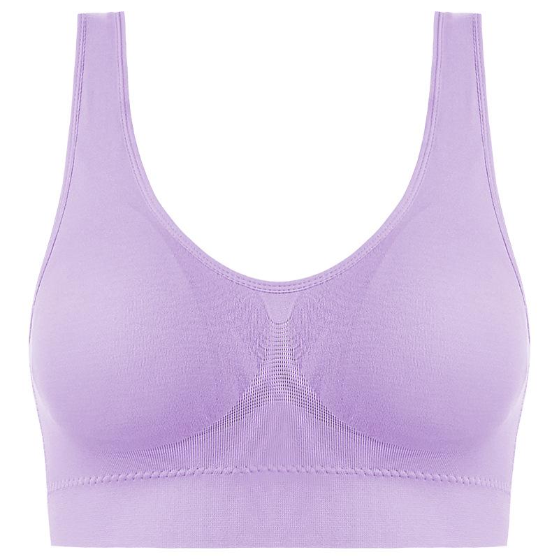 Women Sport Yoga Bras Plus Size Seamless Brassiere Breathable Wire Free Bralette Underwear Comfortable Active Removeable Padded