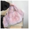 Plush Bag Women's Autumn and Winter New Rose Red Handbag Doll Little Monster Fluffy Bucket Bag