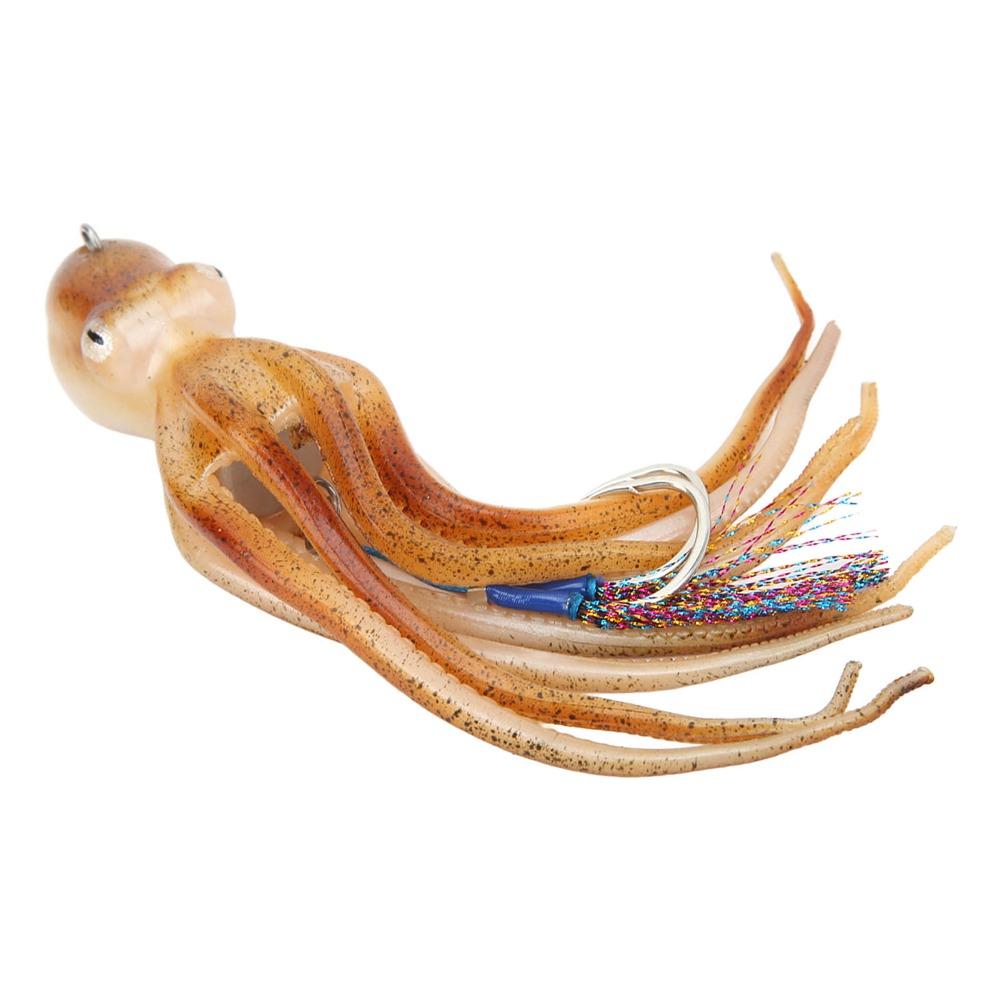 TPE Octopus Lures Soft Squid Jig Portable Octopus Jig Saltwater Fishing