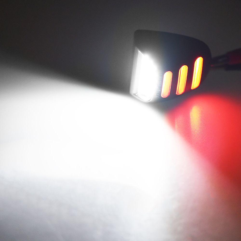 2-светодиодные фонари номерного знака, Красный/Белый, Для Chevrolet Tahoe 01-14, Cadillac, GMC