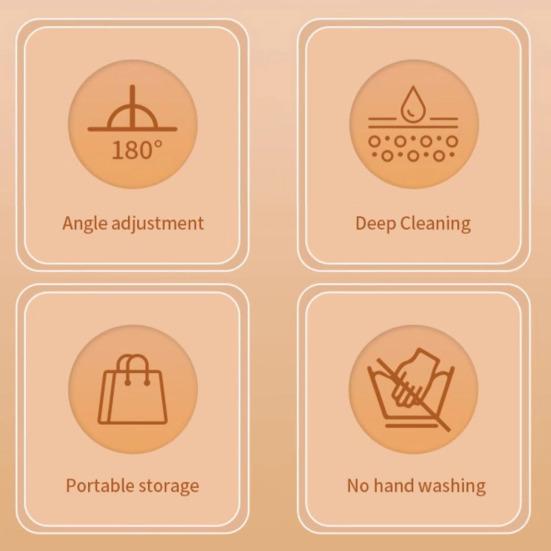 Портативная мини-швабра с превосходным впитыванием. Управление одной рукой. Конструкция с глубокими канавками. Защита от повреждений.