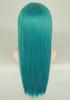 Wig Cosplay Full Wig Long Wig Straight Blue Green Blue Hair Green Hair Natural Smooth Heat Resistant Wig Wig with Net [Fujitatsu] Semi-long