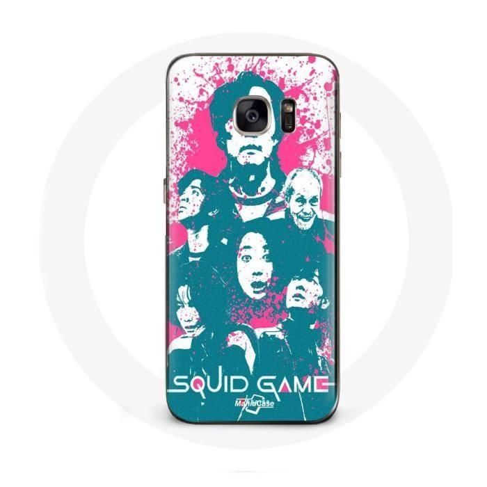 Case for Samsung Galaxy S6 Squid Game Poster Characters Logo