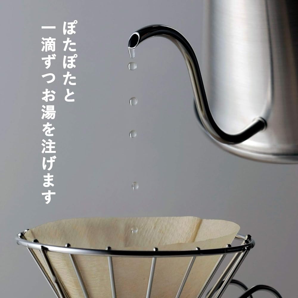 Кофейные принадлежности KOGU Shimomura Planning Drip Pot ITTEKI 700 мл [Сделано в Японии] Совместимо с Direct Fire IH Можно мыть в посудомоечной машине Узкое горлышко Легко наливать