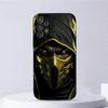 Игровой чехол для телефона M-Mortal Kombat для Samsung Galaxy A13, A21s, A22, A31, A32, A52, A53, A71, A80, A91, Мягкий черный корпус