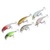 6pcs Fishing Lures Hard Bait Bass Crankbait 3D Fishing Eyes Minnow Lures with Treble Hook