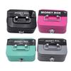 Money Saving Box for Children, Metal Piggy Bank with Key Lock, Money Saving Box Small Storage Box with Handle for Coin Cash