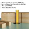 12mm 1/2inch Shank Router Bit Double Flute Long Straight Bits Grooving Bits Trimming Cutter Woodworking Milling Tools