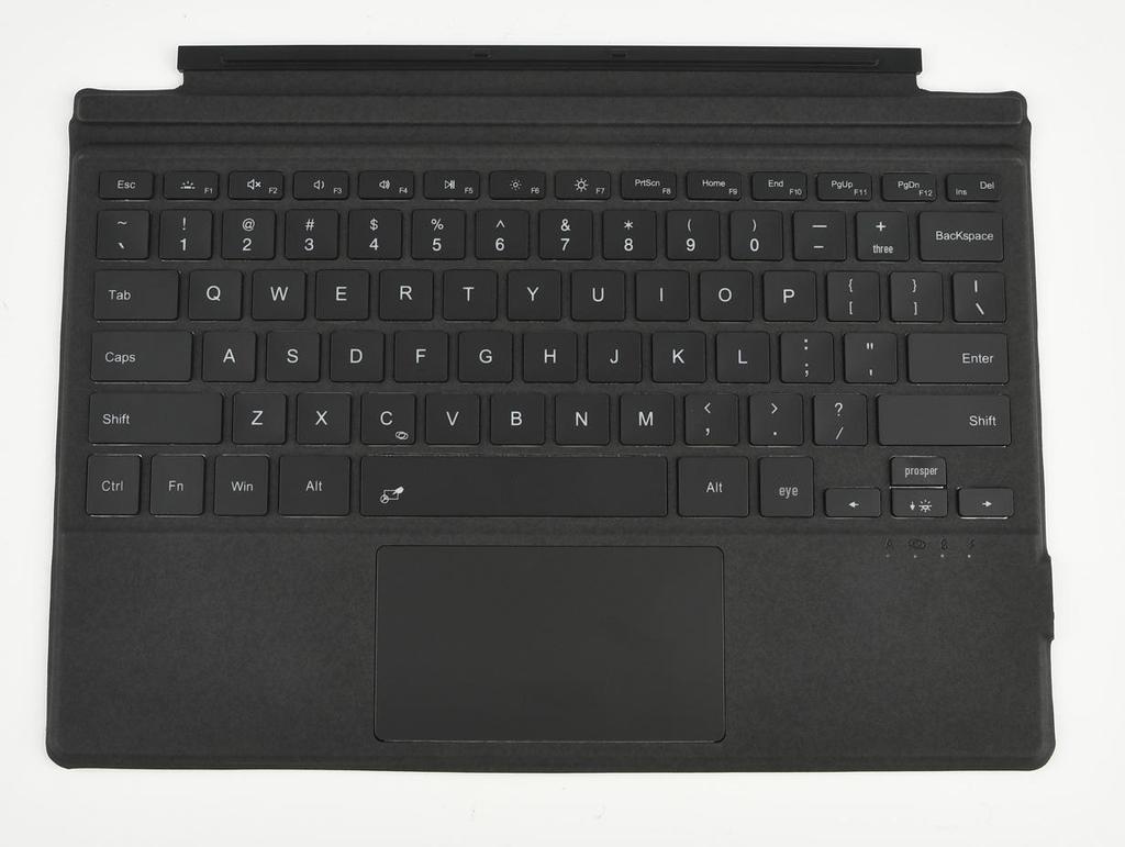 Surface Pro Bluetooth Keyboard Case with Seven-Color Backlit Magnetic Design