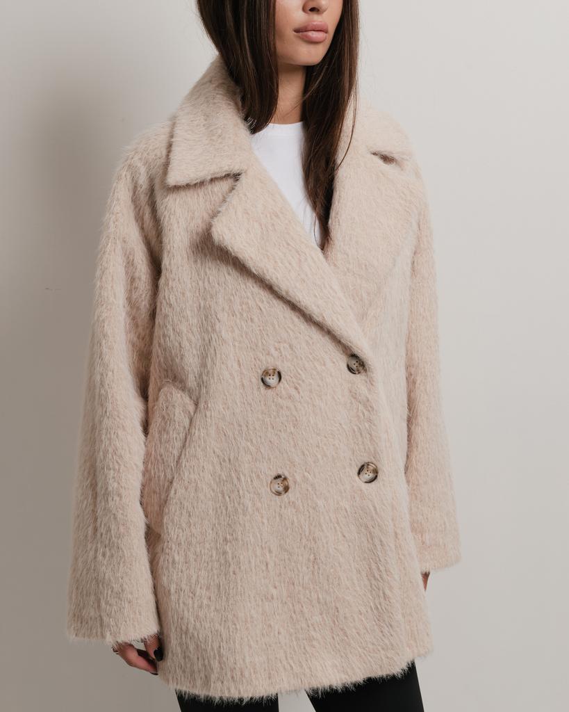 Пальто женское Of White 9501 36 бежевое