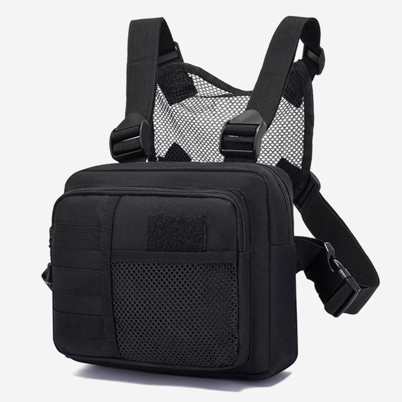 Multi-function Tactical Vest Unisex Chest Rig Bag Fashion Men's Hip-hop Streetwear Chest Bags Waterproof Oxford Sport Backpack