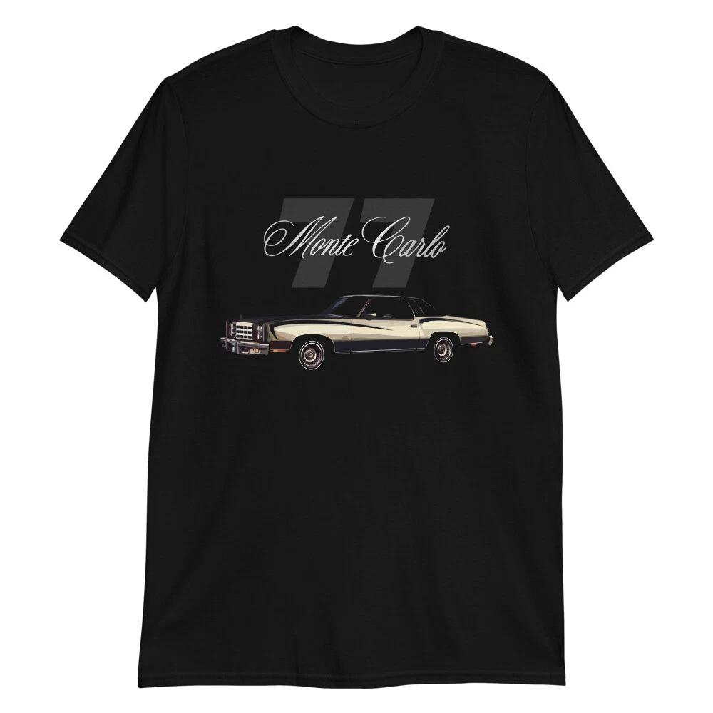 Унисекс футболка с коротким рукавом '1977 Chevy Monte Carlo Classic Car'