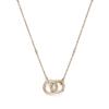 Olivia Burton Classic Amity Interlocking Rose Gold Necklace Women's (24100313)