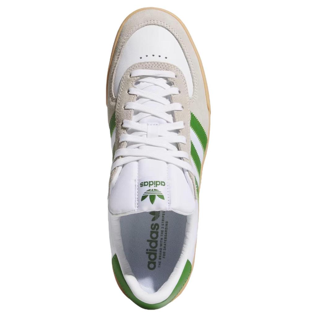 adidas Оригинальные кеды GLENBURN для скейтбординга Унисекс Белые Зеленые KK1118