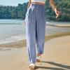 Women's Wide Leg Pants High Elastic Waisted In The Back Business Work Trousers Long Casual Pants