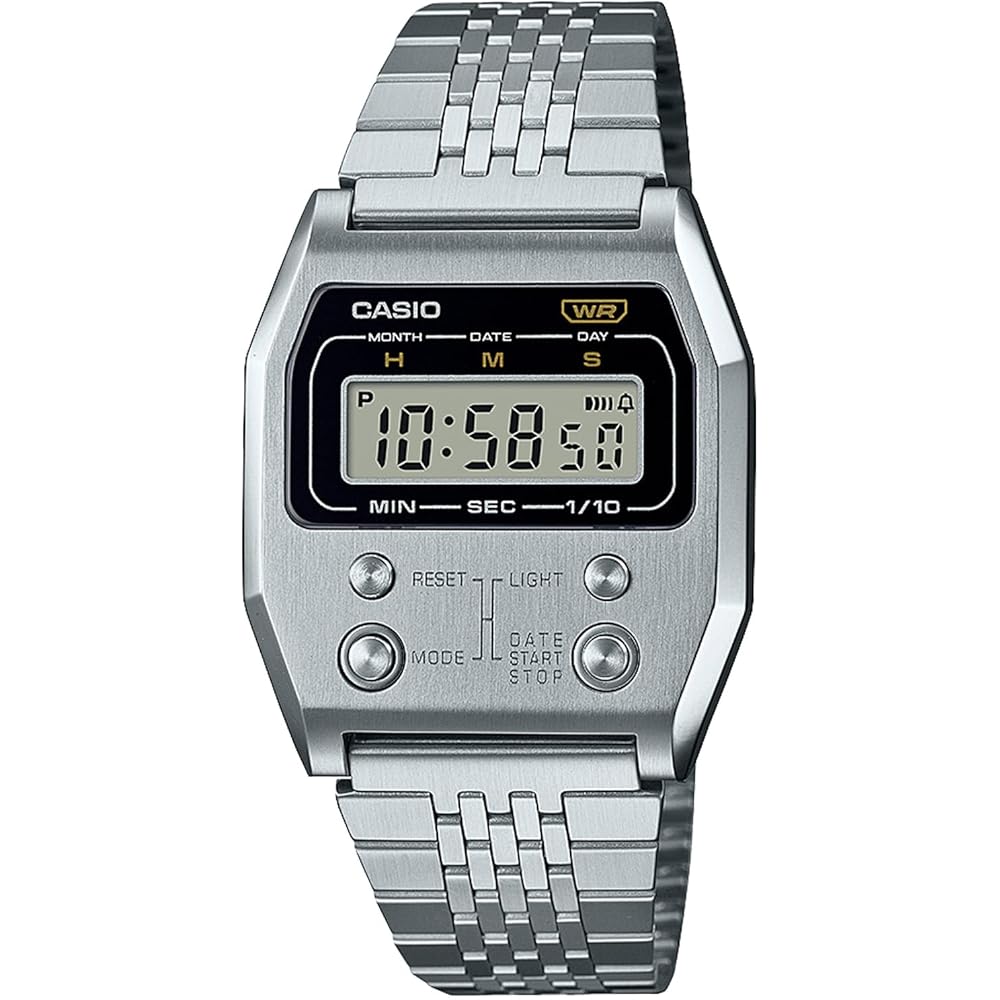 Casio Classic A1100D-1JF Premium Series Silver Quartz Watch
