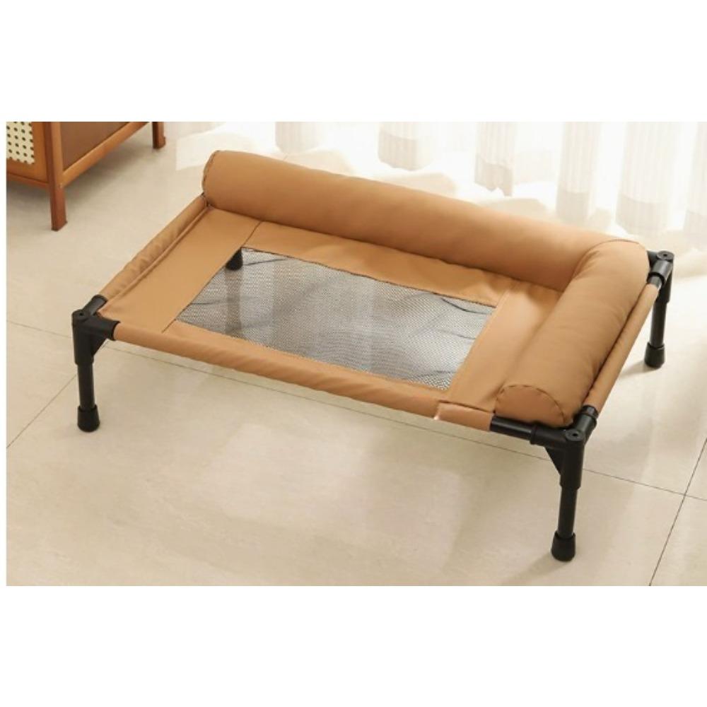 Elevated Dog Bed Iron Art Mesh Summer Cat Mat Non-Slip Breathable Large Dogs House Indoor Outdoor Kennel