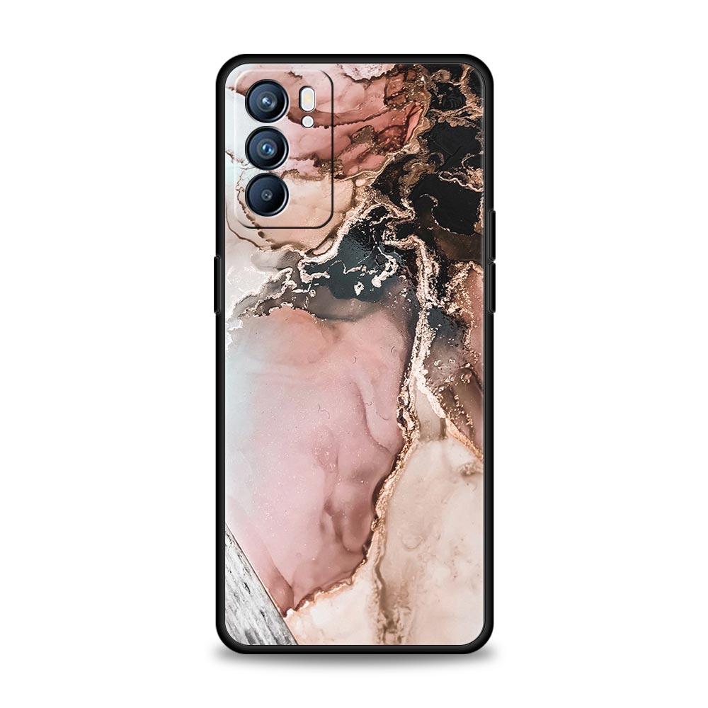 Винтажный мраморный чехол для телефона для Oppo Reno 13 12 11 10 7 F Find X5 X6 A98 A80 A79 A78 A57 A54 A31 A17 Pro 5G Мягкий чехол из ТПУ Fundas