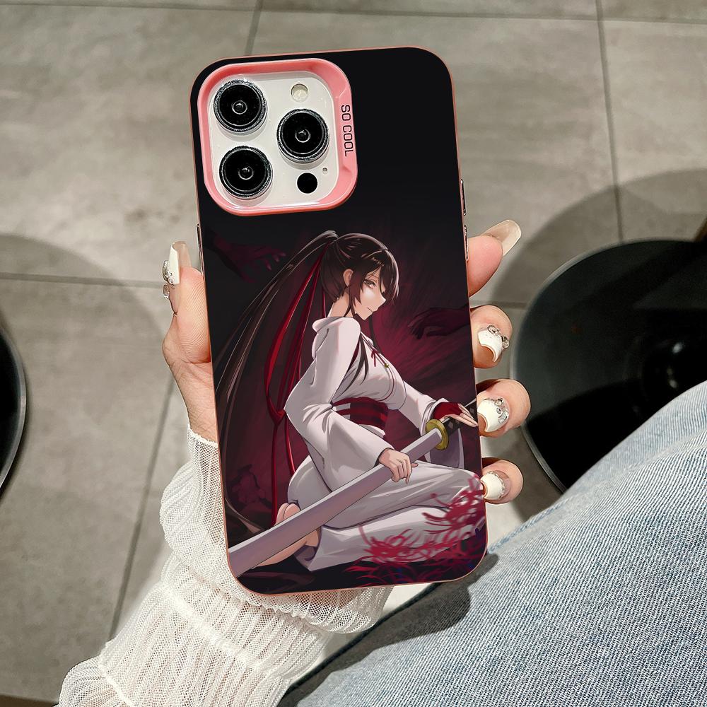 Чехол для телефона «Райский ад Сагири» для iPhone 17 16 15 14 13 12 11 X XR XS Air Pro Max Plus Розовый Разноцветный Серебристый Чехол