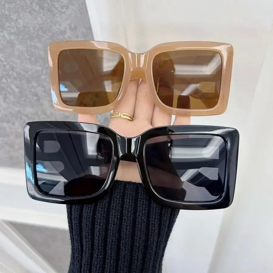 Retro Classic Square Sunglasses For Women Men Stylish Minimalist Female Male Fashion Glasses