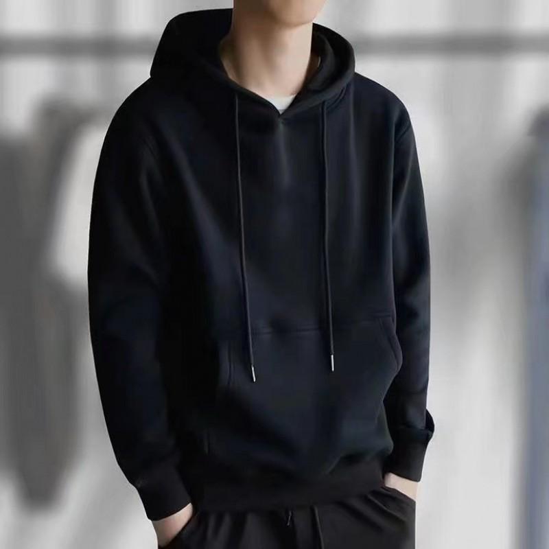 Mens Oversized Hooded Sweatshirt Loose Fit Cotton Pullover Casual Streetwear