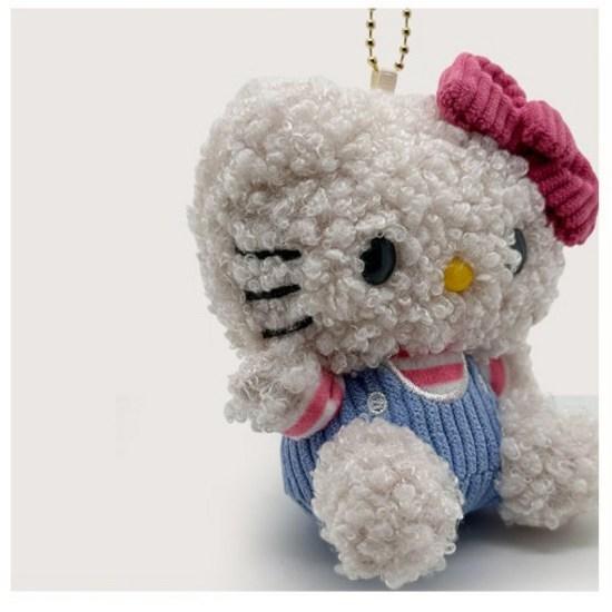 GOYES Sanrio Hello Kitty Poppy Kitty Doll Bag Keyring Doll Bag Charm Keychain, a Popular Character In Korea