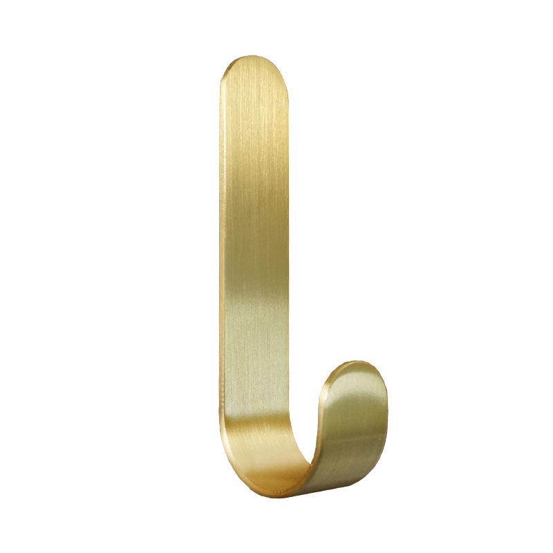 Brass Wall Hooks Punching-Free Hooks Wall Door Key Hook Bathroom Robe Towel Storage Rack Clothes Hnagers Kitchen Hooks